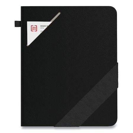 Tru Red Large Starter Journal, 1 Subject, Narrow Rule, Black Cover, 10 x 8, 192 Sheets TR58412